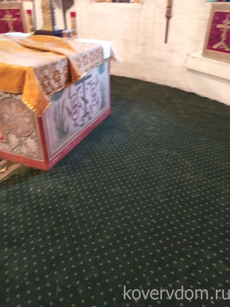 Ковровая композиция в храм зеленая 40098