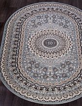Ручной ковер SIERRA D504 BLUE-BROWN Овал