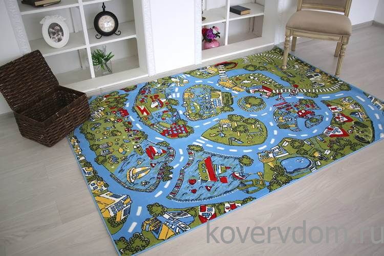 Детский развивающий ковер PTT Sorona JOYFUL KIDS City