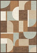 Рельефный ковер светло-коричневый из вискозы GENOVA R 38551 1636 90