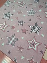 Детский ковер-палас ЗВЕЗДЫ СИЯЮТ-A розовый