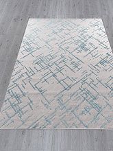 Овальный ковер LIMAN F164 GRAY-D.BLUE