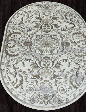 Ковер SAHARA-A 00765A GREY FDY / CREAM HB Овал