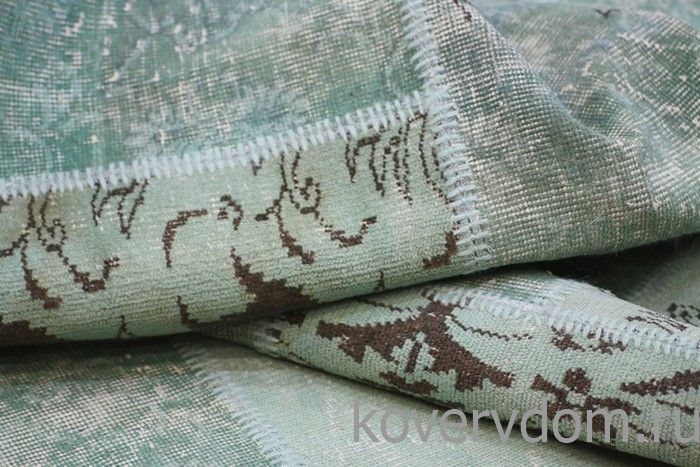 Винтажный ковер 100% шерсть пэчворк R-8900