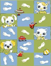 Детский развивающий ковер PTT Sorona JOYFUL KIDS Footprints