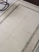 Ковер в гостиную зеленый Jasmine 30896D CREAM / CREAM