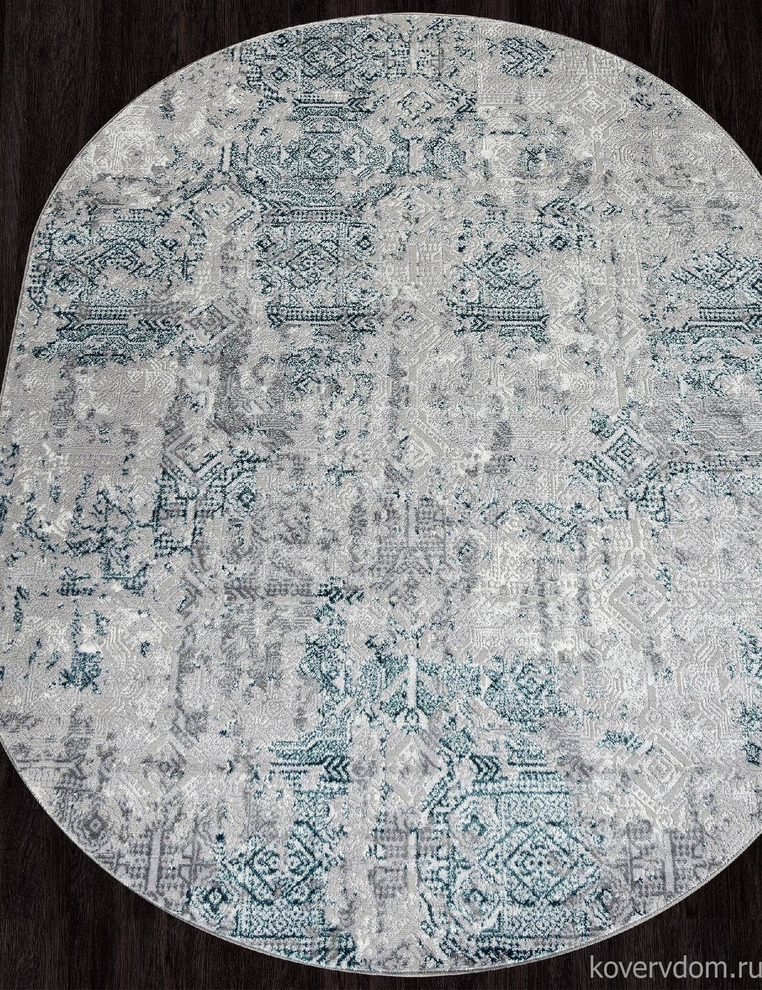 Ковер PALERMO-A F281 GRAY Овал