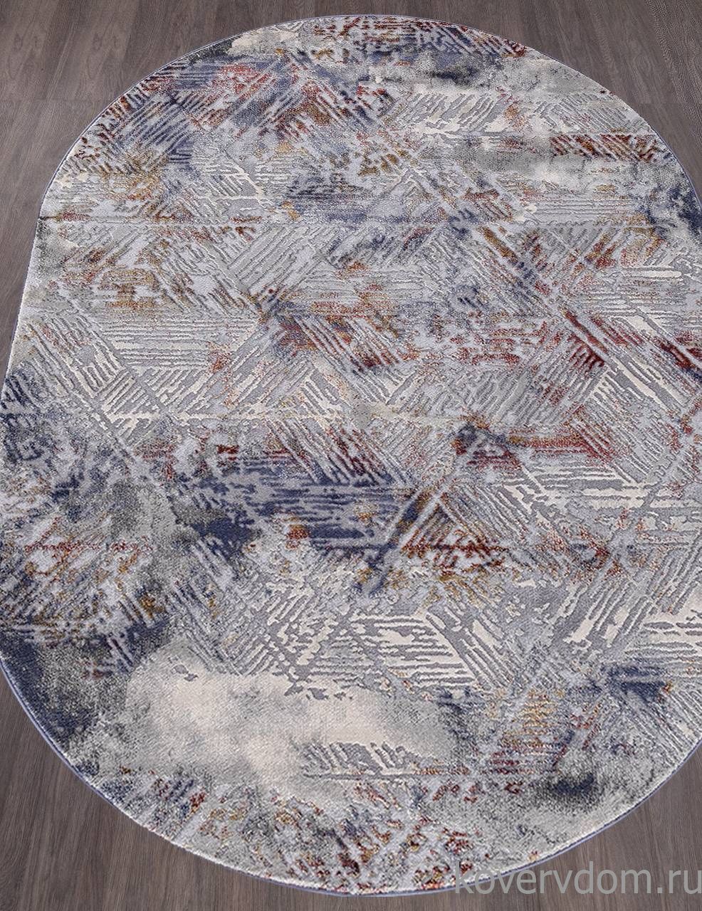 Ковер MARDAN 5040A COKEN D.GREY / BLUE Овал