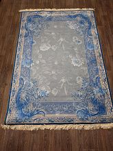 Ковер с цветами Decovilla 11032.102 MELIS Голубой