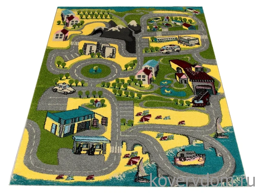Ковер детский FUNKY TOP UGO green